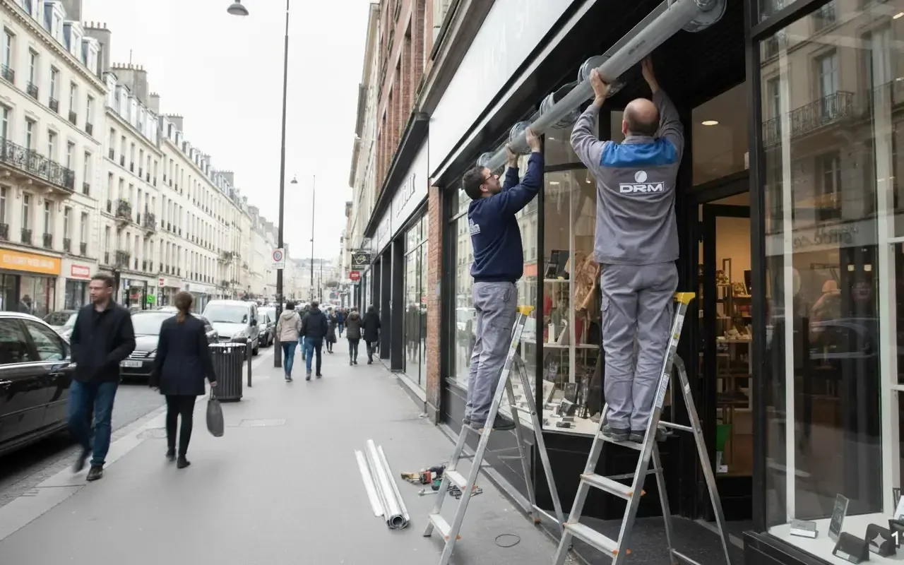 Installation et pose de rideau métallique à Paris 18